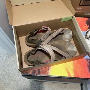 Merrell mimosa clove kangaroo tan leather hiking sandal size 7